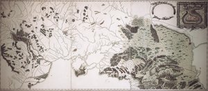 コーカサスのドナウ川河口、トルコとヨーロッパロシアの国境の地図 作： Unbekannt Unbekannt